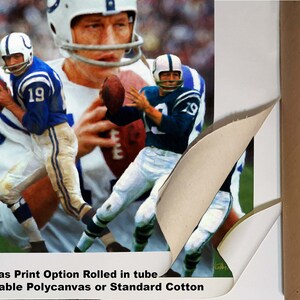 Johnny Unitas Baltimore Colts HOF Super Bowl Champion QB Quarterback Art 1AM3 8x10-40x50in image 5