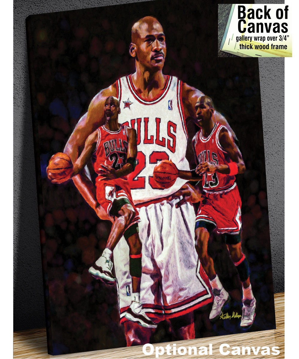 マイケル・ジョーダン シカゴ・ブルズ 3 NBA バスケットボール アート