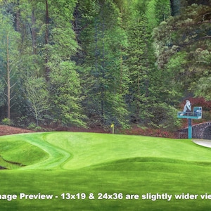 Augusta National Golf Club Course Hole 11 White Dogwood Masters PGA Putting Green 11Ri1 Art Print canvas prints of the Masters of Augusta
