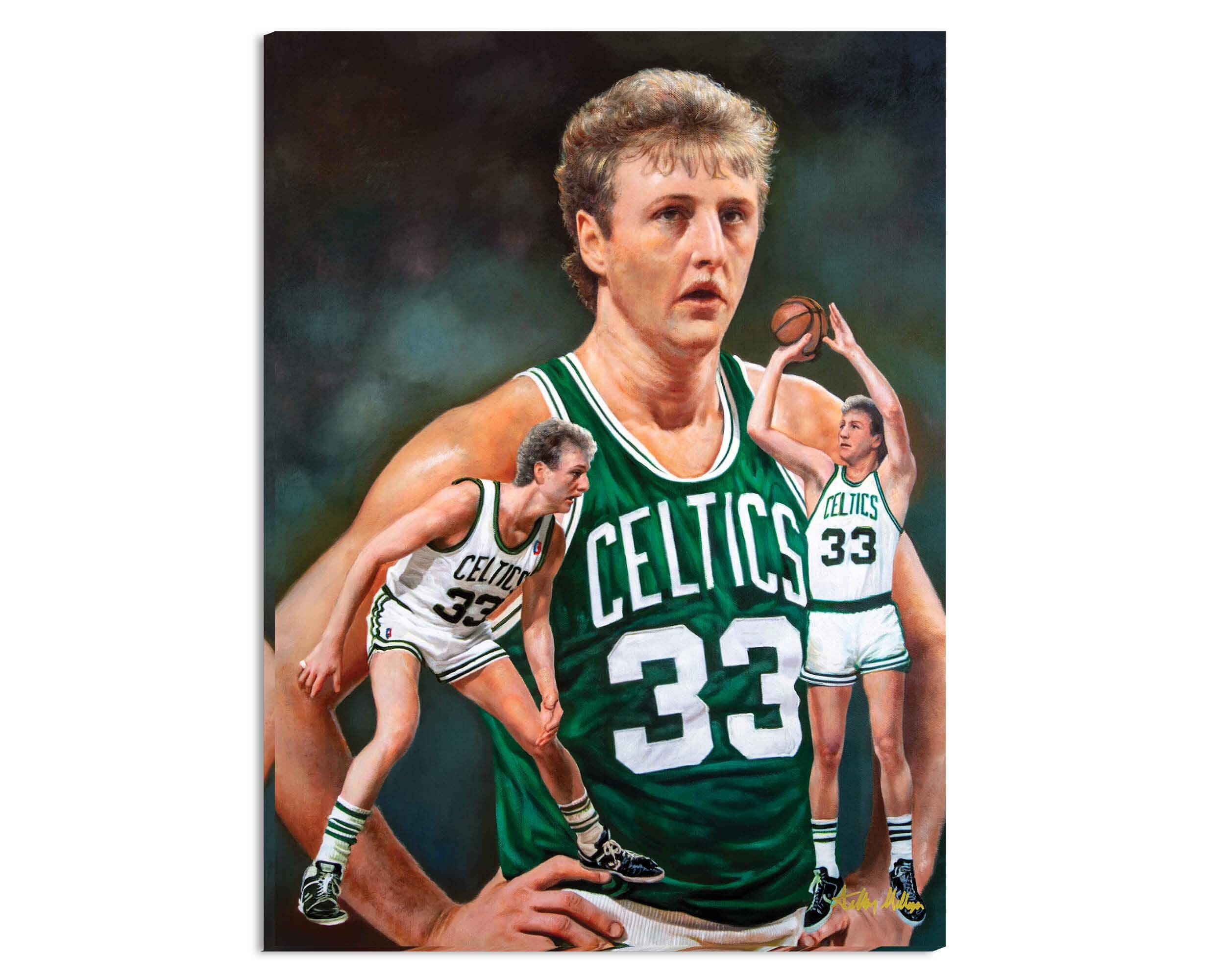 Larry Bird Boston Celtics Boston Garden NBA Basketball Art Print