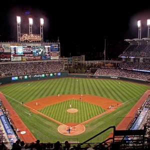 Cleveland Indians Baseball Stadium Jacobs Field Ball Park MLB Baseball Field CHOICES Sizes: 8x10-48x36 Photo - Different Titles