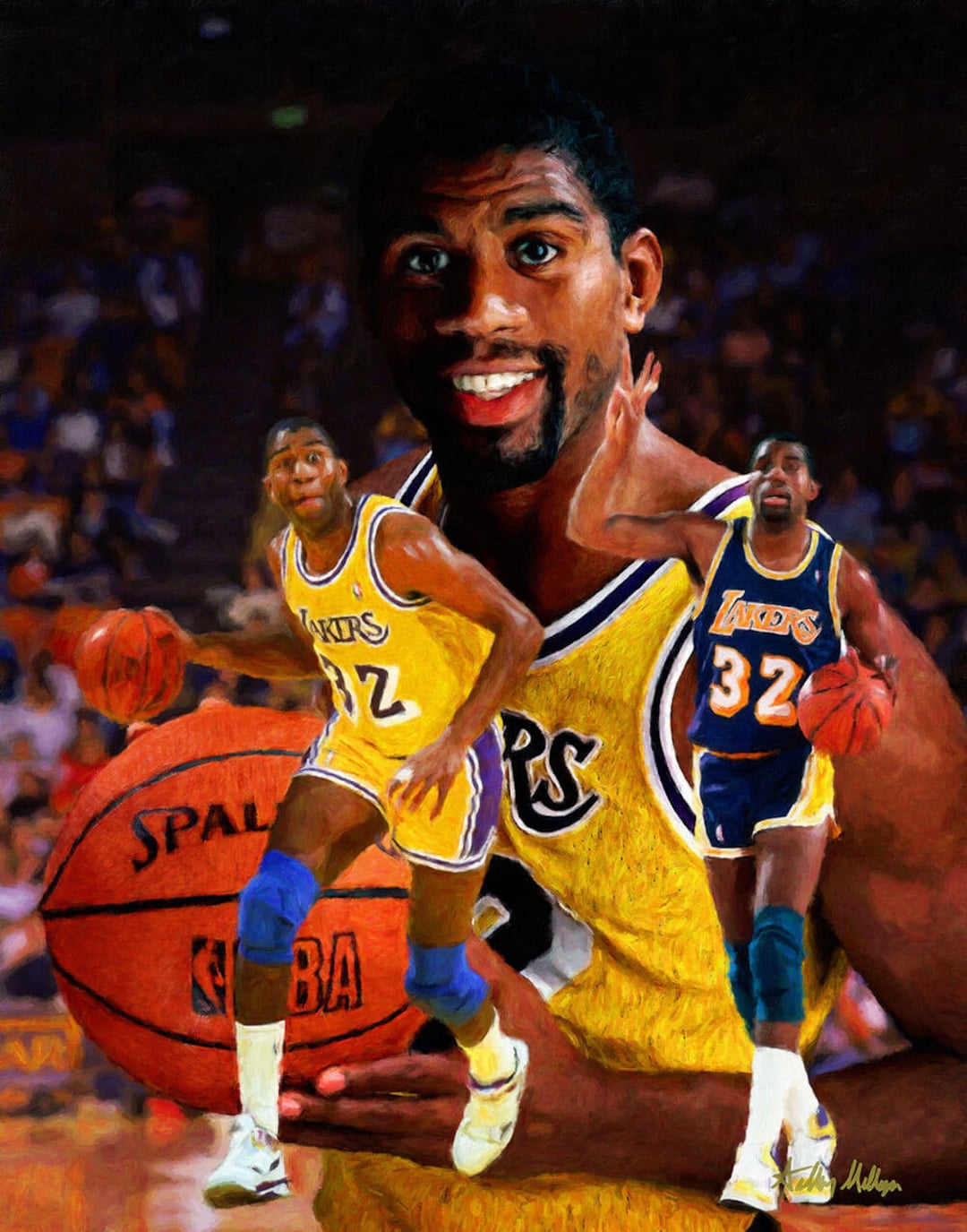 マジックジョンソン　NBAフィギュア レイカーズ　coolrain マジックジョンソン NBAフィギュア レイカーズ coolrain - メルカリ