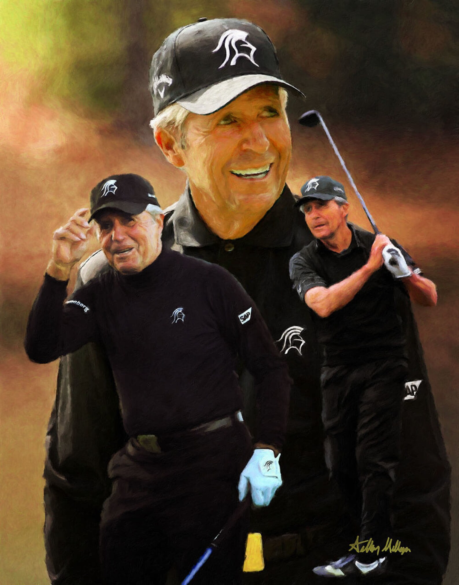Gary Player Masters y Open Champion PGA Golf Golfista Etsy España