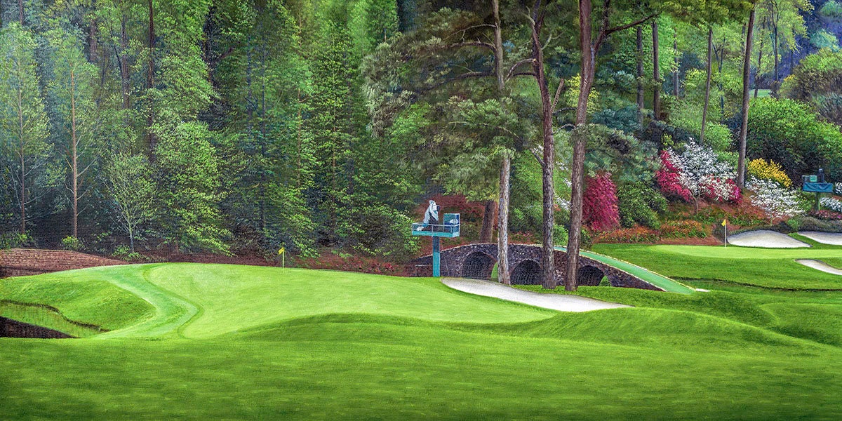 貴重 ゴルフ マスターズ Augusta 額付き絵画 アメリカ Amazon.co.jp: マーク・キング オーガスタ・11番ホール
