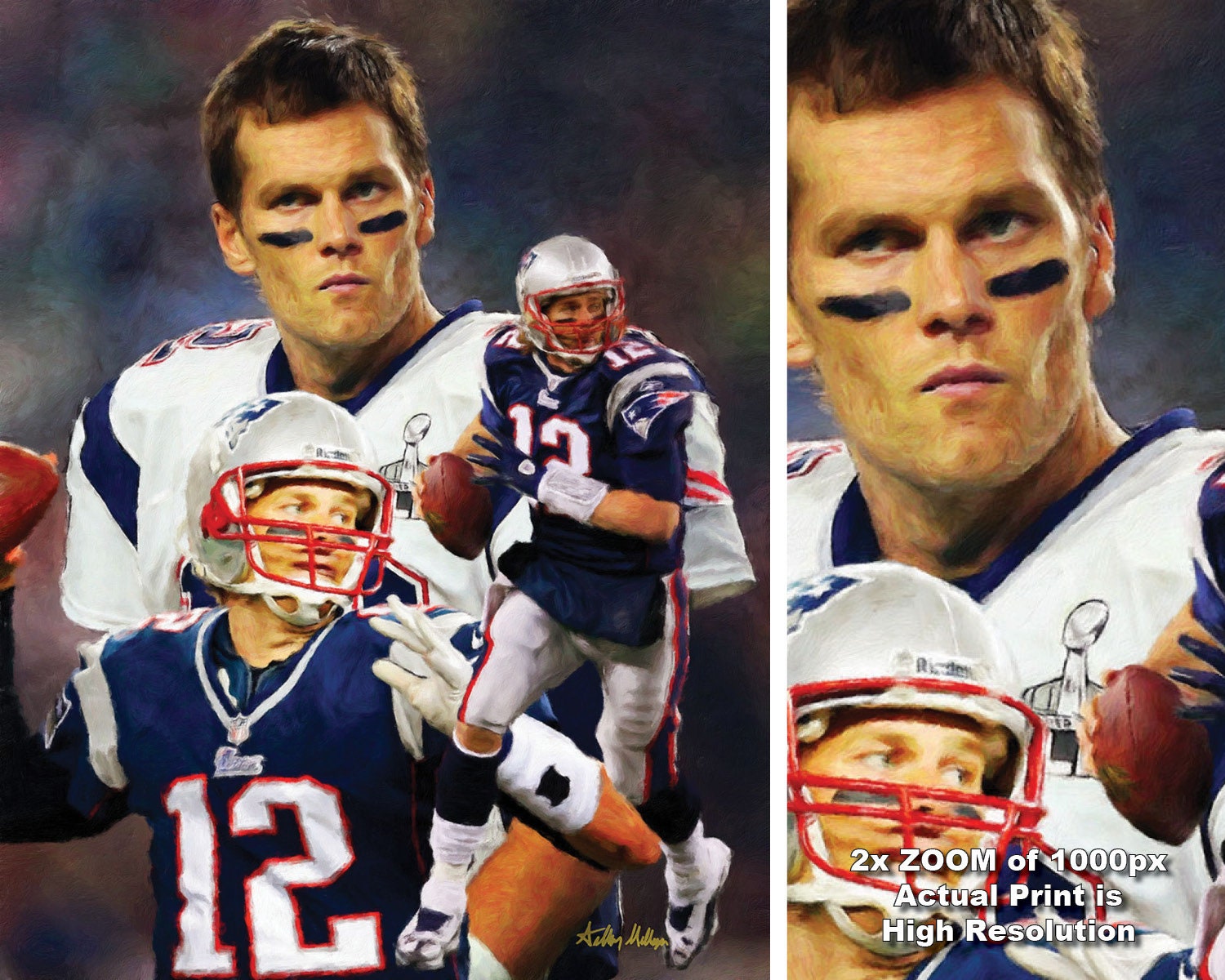 トム・ブレイディ ニューイングランド・ペイトリオッツ クォーター