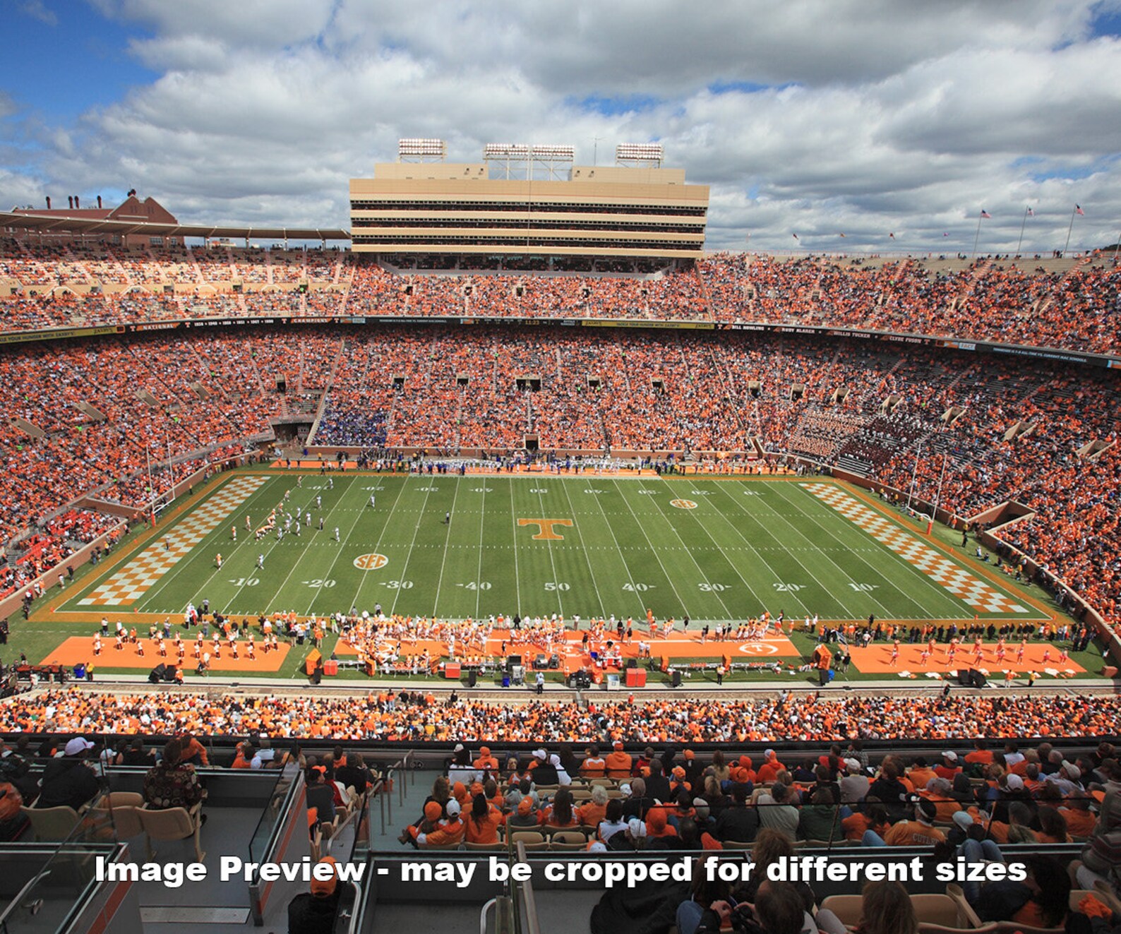 Tennessee Volunteers 3D Wood Stadium Replica (5 Layer) - 3D WOOD MAPS