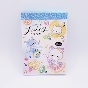 Natural juicy kitten colorful kittens mini memo pad q-lia