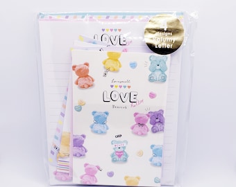Colorful love bears letter set kawaii cute volume set Q-Lia