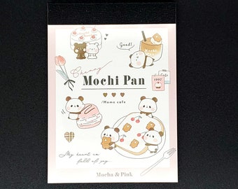Kamio Snoopy mini memo pad cafe black
