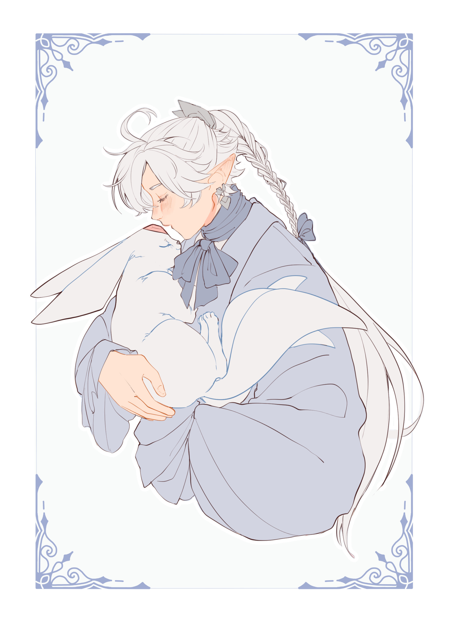 FFXIV FF14 Alphinaud 5x7 matte finish mini print!