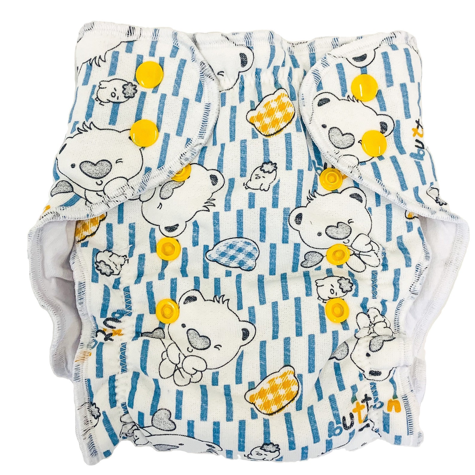 Set of 4 Waterproof Cover Cloth Baby Diapers Fitted Etsy
