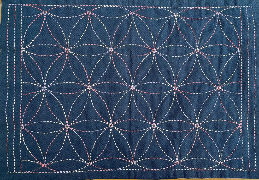 SASHIKO Placemat Kit olympus Etsy
