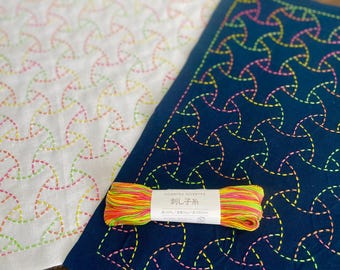 SASHIKO for dish towel Marubisyamonn <olympus> cloth or cloth & yarn
