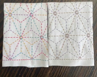SASHIKO for dish towel "ASANOHA" <olympus> no 6 cloth only