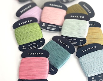 SASHIKO THREAD DARUMA Thin thread - carded - 40m - 100% cotton