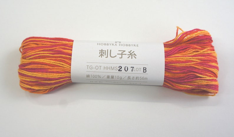SASHIKO YARN\u3000Mixed dye  monochromatic dye