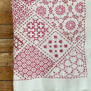 SASHIKO for dish towel &quot;YOSEMOYO SHIKAKU&quot; hobbyrahobbyre cloth or cloth & yarn
