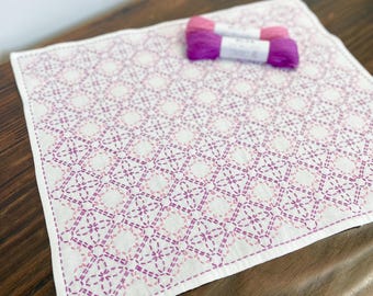 SASHIKO for dish towel "HANAKOSHI" HOBBYRAHOBBYRE cloth or cloth & yarn
