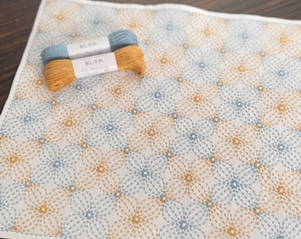 SASHIKO for dish towel "KAWARIKAMONN" HOBBYRAHOBBYRE cloth or cloth & yarns