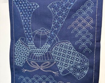 SASHIKO cloth Multi-cloth sahiko cloth & yarn ---- Please choose a pattern