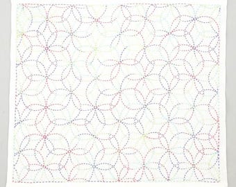 SASHIKO for dish towel "WACHIGAIASANOHA" HOBBYRAHOBBYRE cloth or cloth & yarn