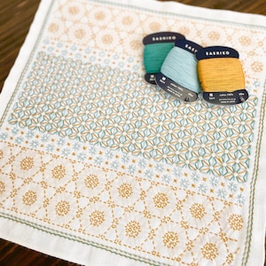 SASHIKO for dish towel &quot;SNOW CRYSTAL&quot; &lt;olympus&gt; cloth or cloth & yarns