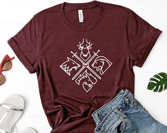 The North Remembers T Shirt Cool Game Of Thrones Shirt Etsy