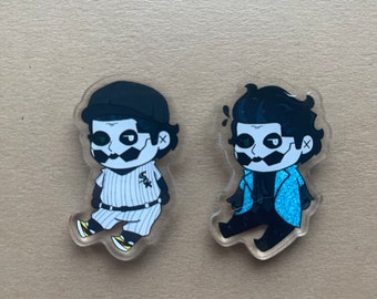 Chibi Baseball Copia Papa Emeritus IV Akrylowa przypinka