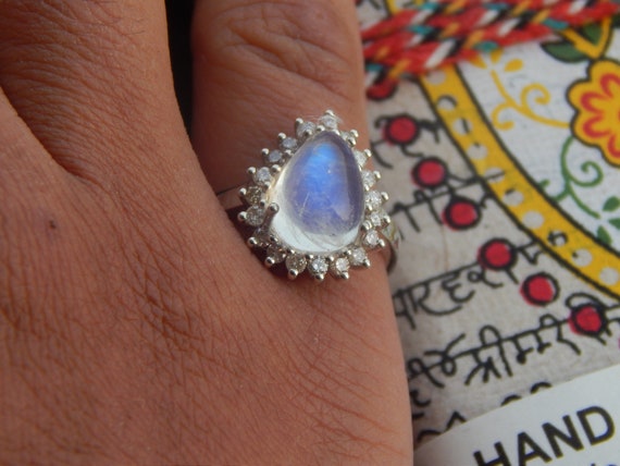 Buy MOONSTONE RING Online In India - Etsy India