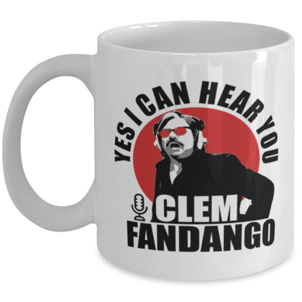 Sí, puedo oírte Clem Fandango. Comedia divertida, Steven Toast, comedia británica londinense. Taza de café.