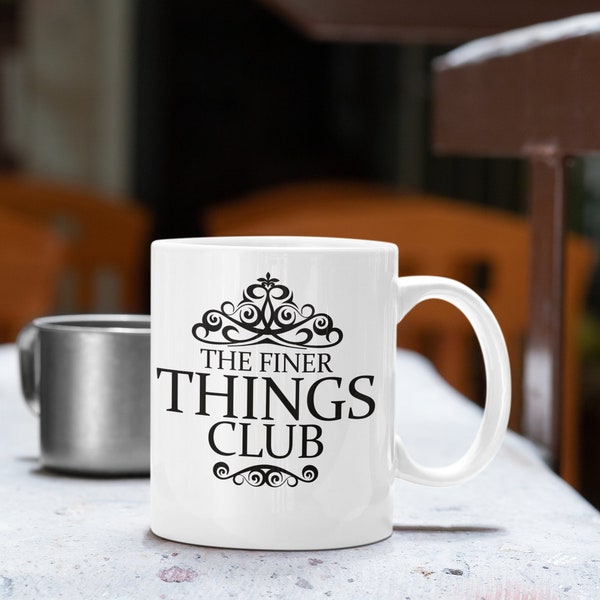 The Finer Things Club, Lady Boss Mug, office mug, Coworker Gift Idea.