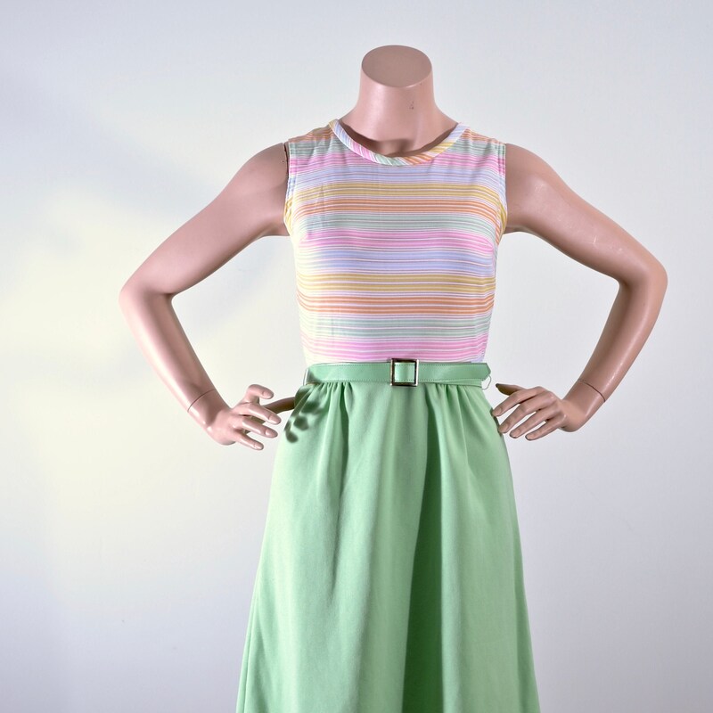Candy Land Tank with Gather Sleeve Dress