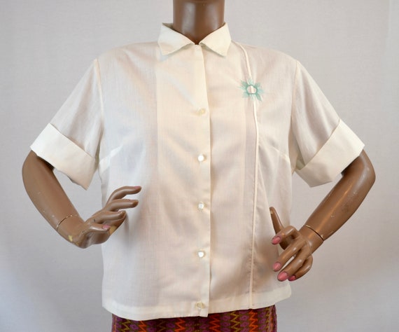 50's atomic blouse by GRAFF - image 1