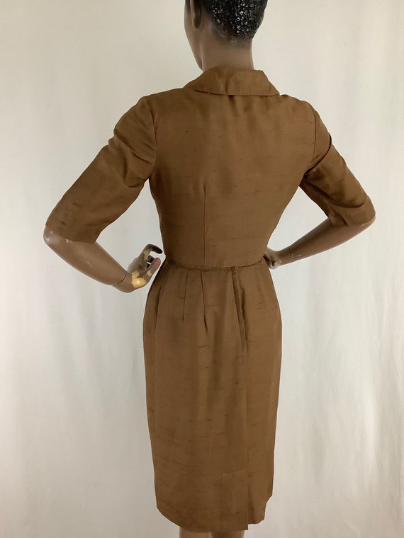 2pc. raw silk Carol Craig dress - image 9