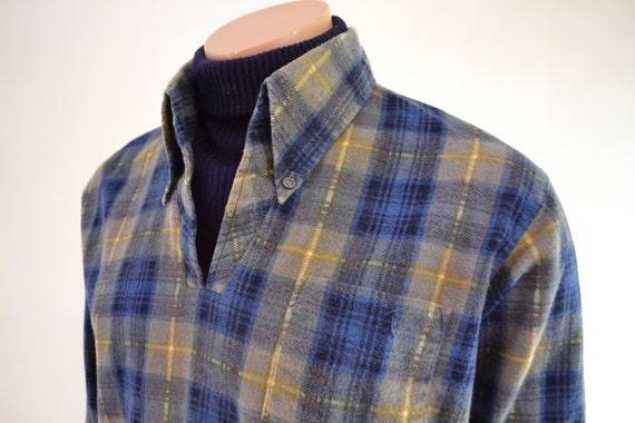 70's David Harrison pull over flannel with turtle… - image 6