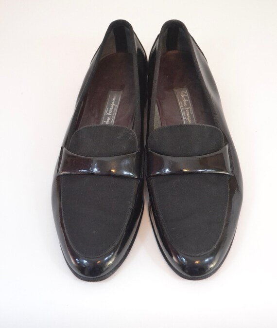 80's Vintage Salvatore Ferragamo patent leather l… - image 7