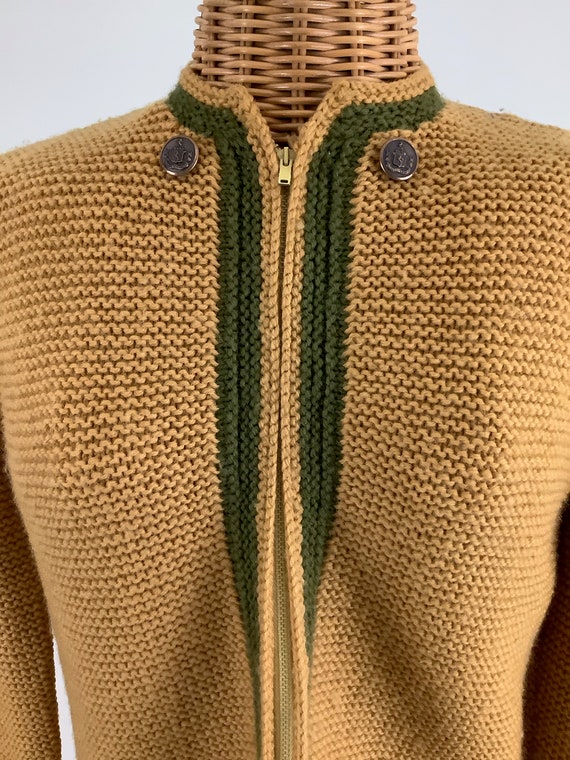 50's hand knit cardigan - image 2