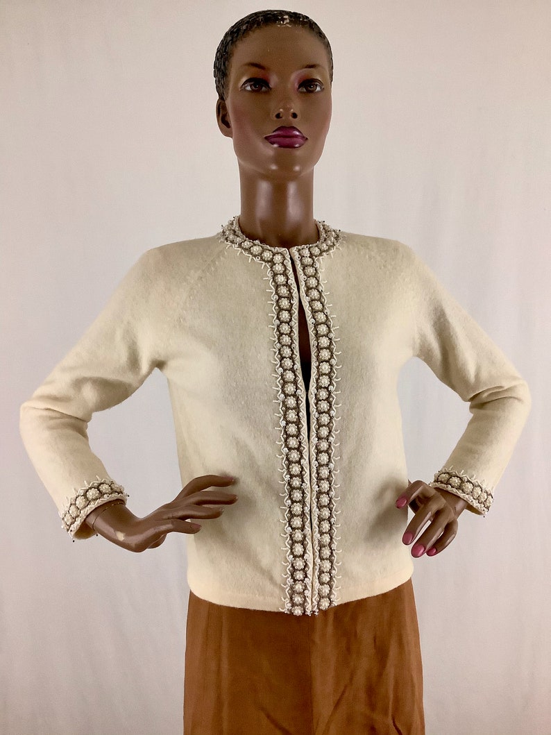 50/'s angorawool cardigan