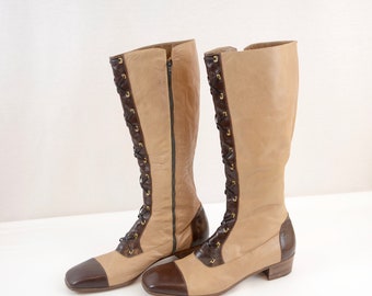 Italian 70's knee high boots