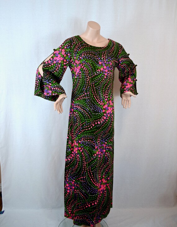 Stan Hicks psychedelic maxi dress - image 1