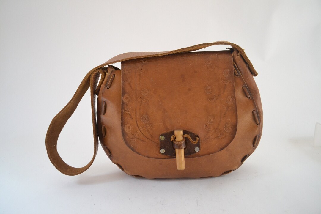 Big Handmade Leather Saddlebag Purse Etsy
