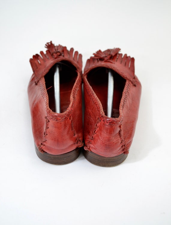 80's Cole Hann red leather loafers - size 8 - image 2
