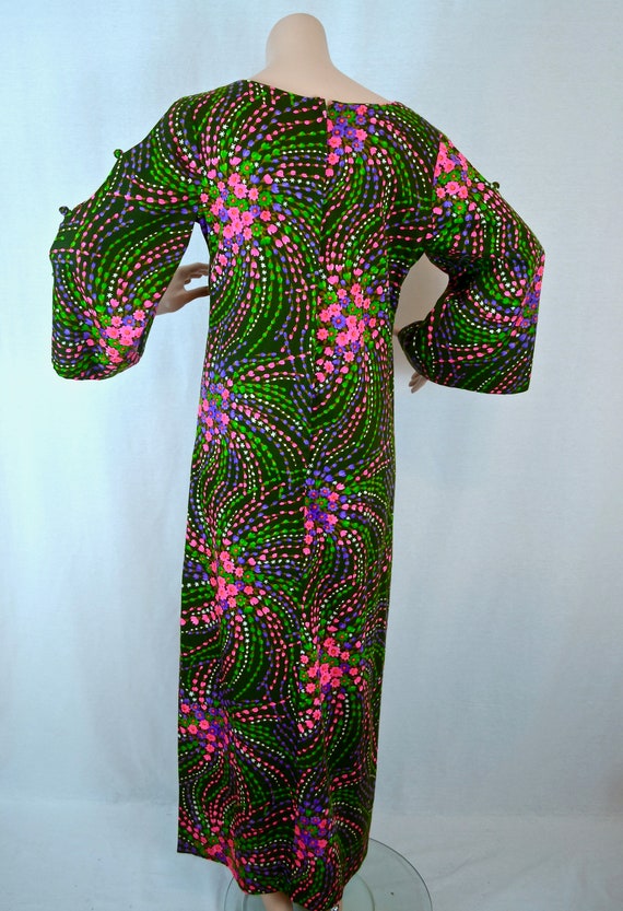 Stan Hicks psychedelic maxi dress - image 3