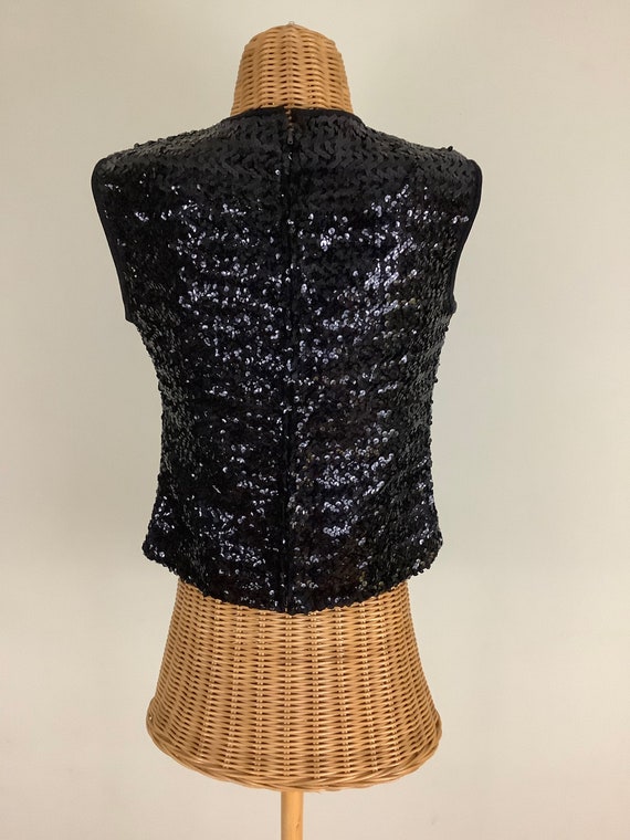 50's sleeveless sequin top - image 2