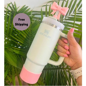 Bows Straw Topper and  Boot Bundle Set For Watee Tumbler A Gift Idea For Her Water Tumbler Accessories or Decoration Idea Cup Accessories
