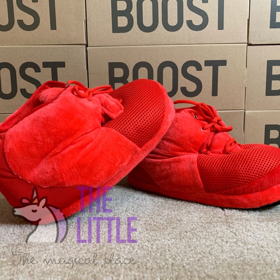 yeezy red october slippers