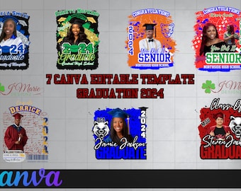 Grad Templates• Grad• Template • Canva • editable • Graduation designs • business • grad T-shirt • DIY • graduate • class of 2024 • custom