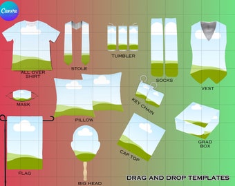 Graduation Bundle Scene Mockup, Canva template mockup, Canva mockups, Graduation Bundle Mockup, Graduation Package Mockup template