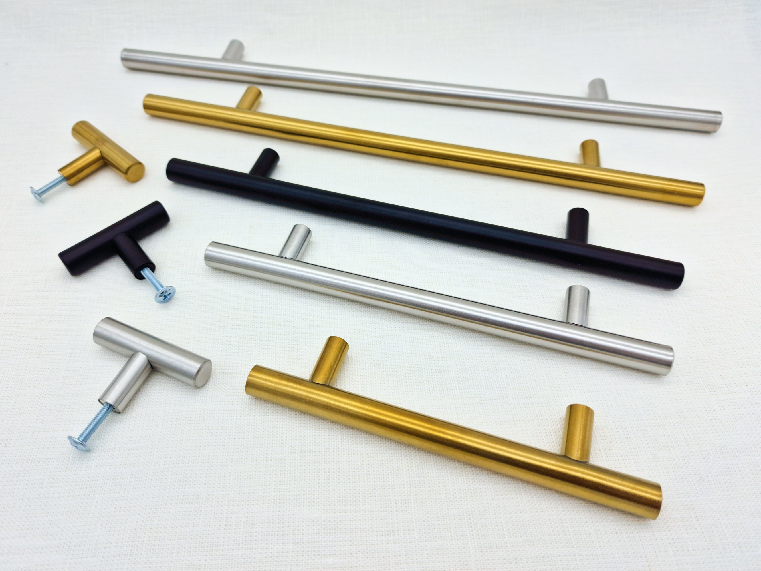 T Bar Cabinet Pulls – Modern Metal Drawer Handles for Kitchen ...