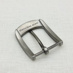 Silver buckle Stainless Steel buckle Premium belt buckle Men belt buckle 40mm 1.57 '' image 4